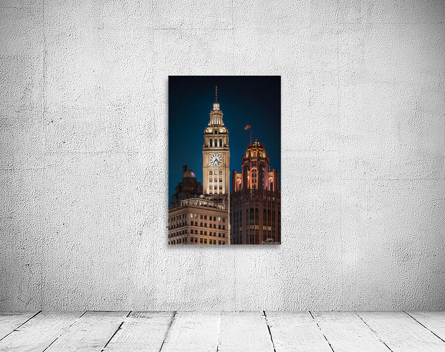 Wrigley Building Clock Tower Wall Preview