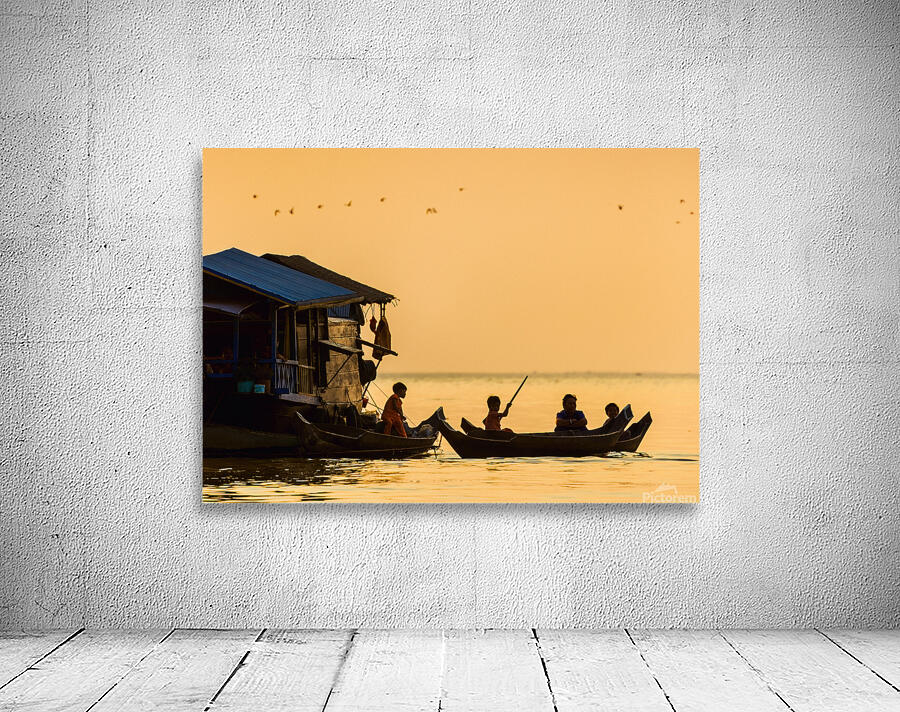 Life in the Floating Village Wall Preview