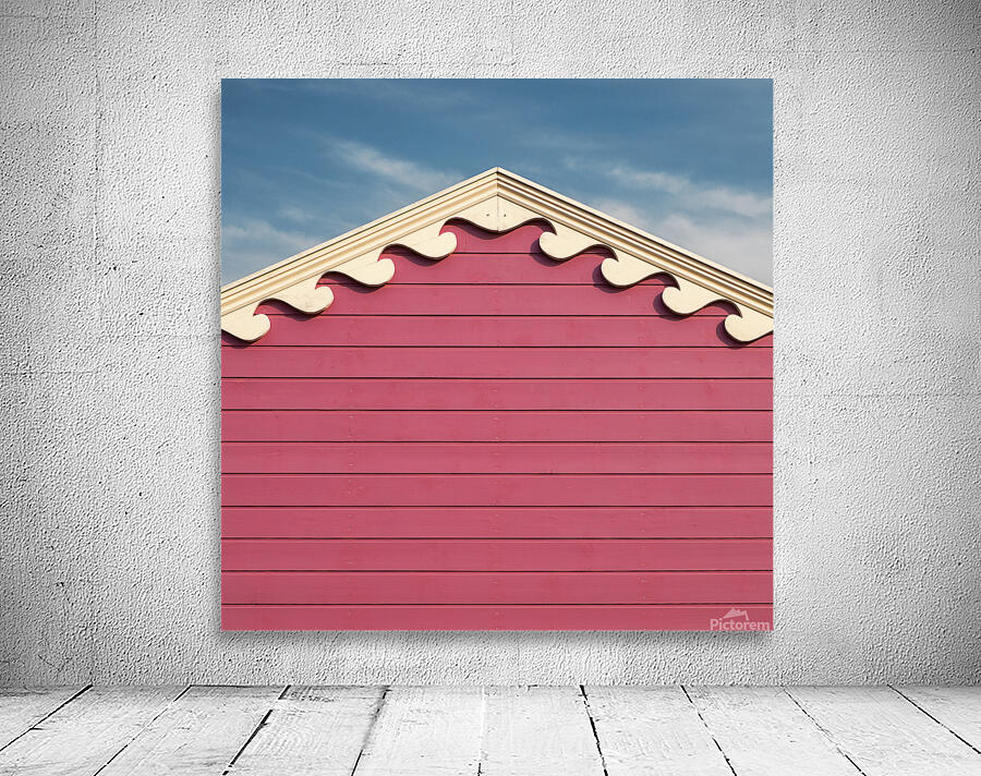 Beach Hut Waves Wall Preview