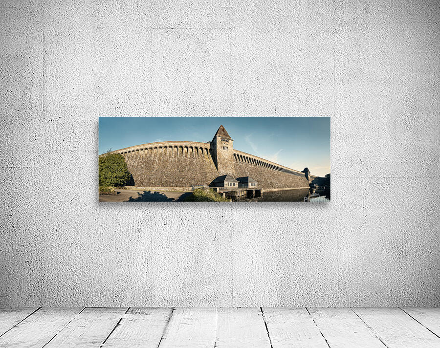 Mohne Dam Panorama Wall Preview