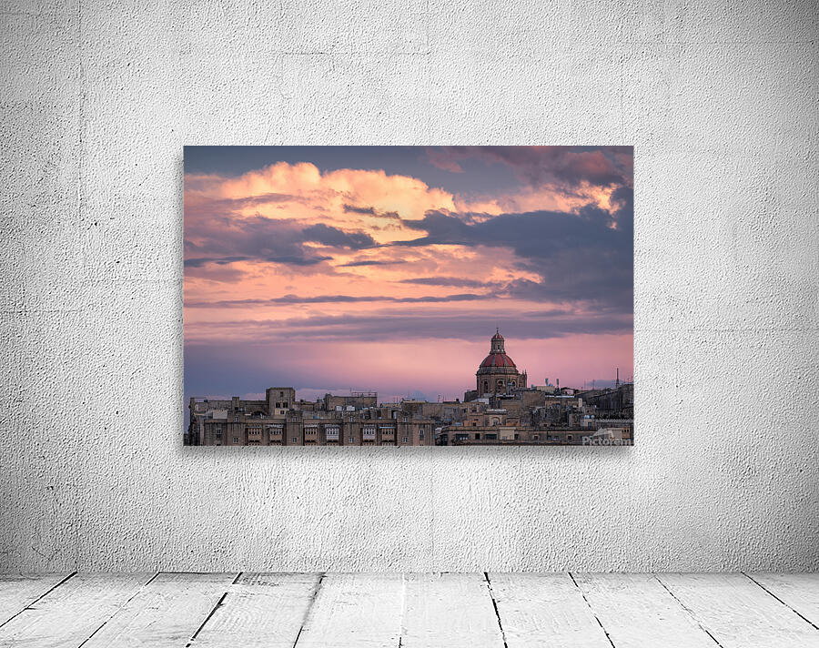 Last Light Over Valletta Wall Preview