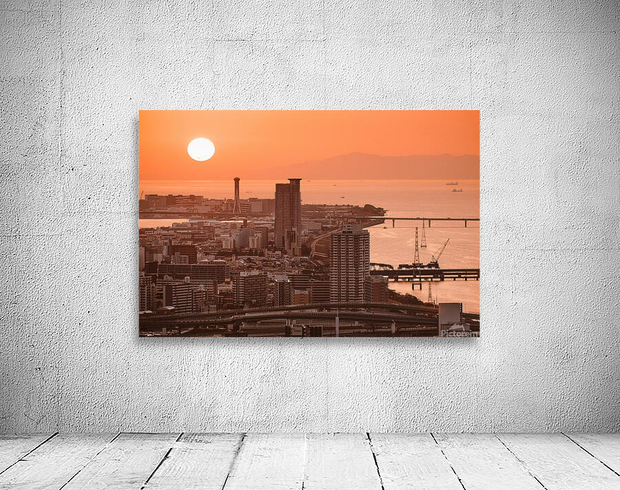 Osaka Bay Sunset Wall Preview