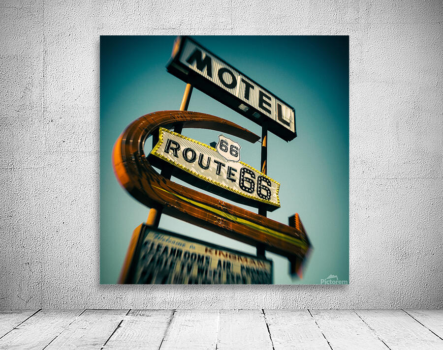 Route 66 Motel Sign Wall Preview