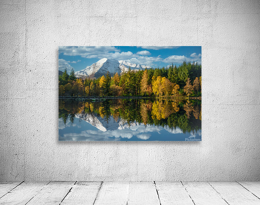 Autumn Reflection on Glencoe Lochan Wall Preview