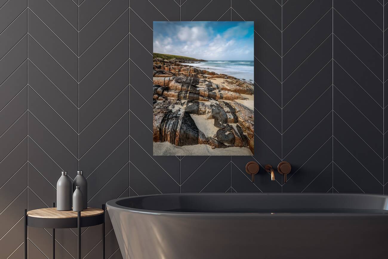 Hosta Beach Rocks Reproduction