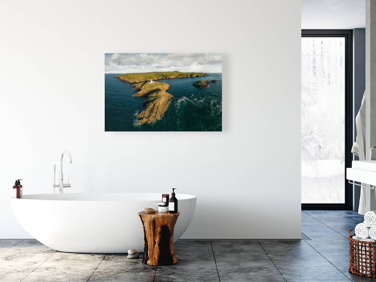 Strumble Head Lighthouse View Reproduction