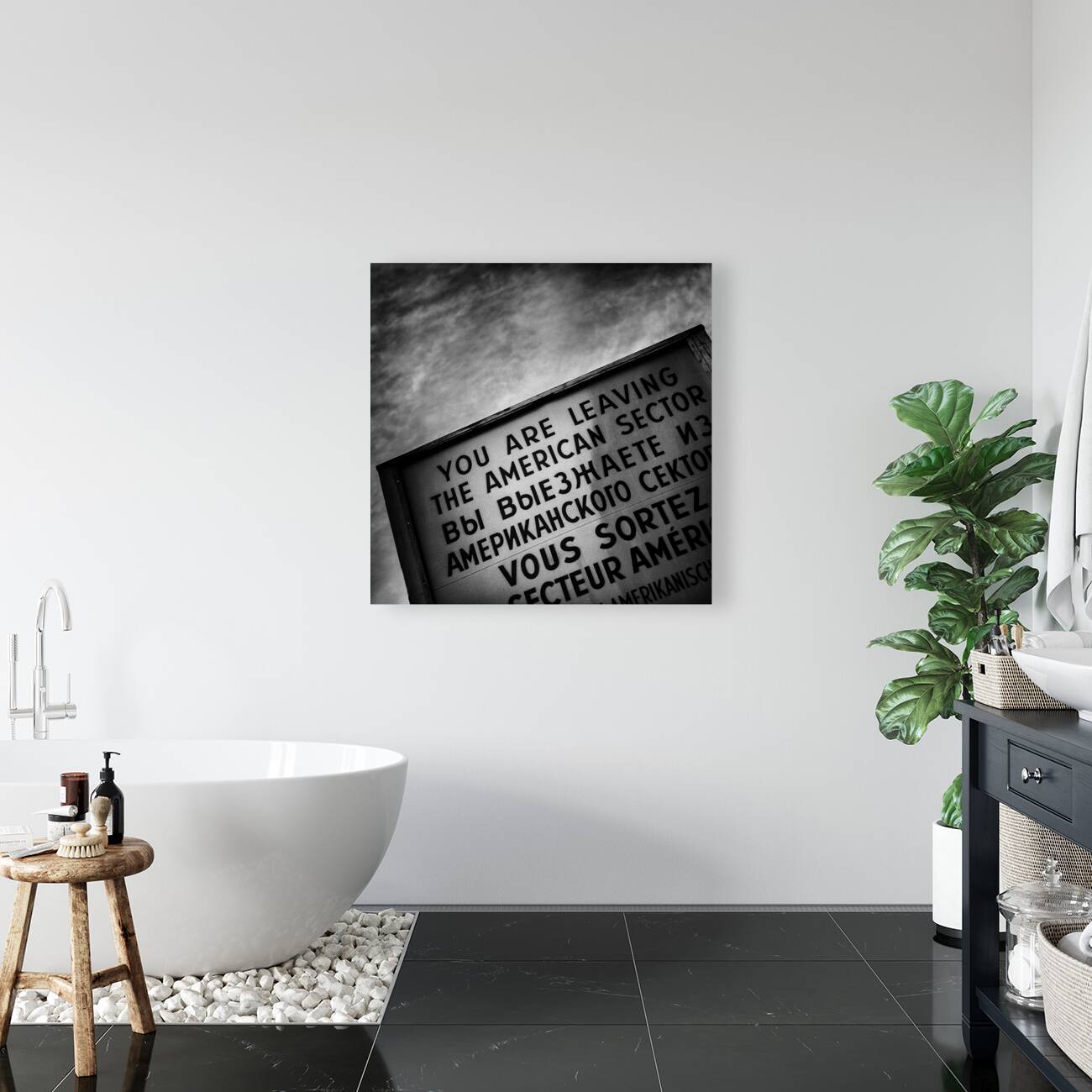 Checkpoint Charlie Sign Reproduction