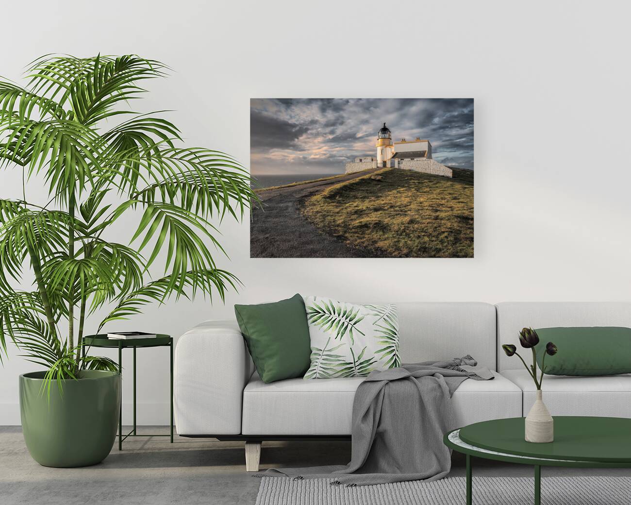 Stoer Head Lighthouse Sunset Reproduction