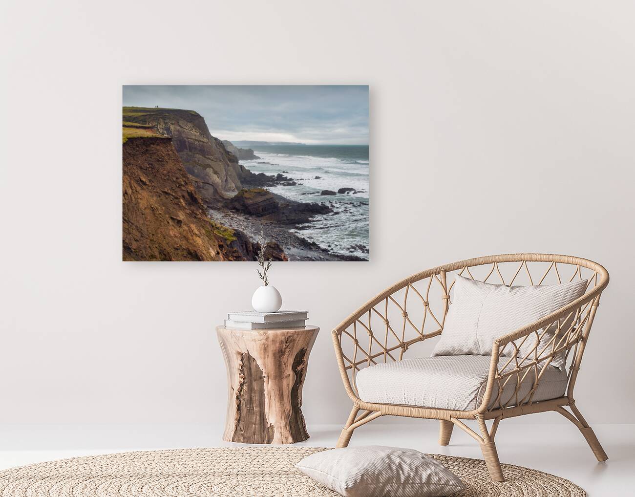 Coastal Walk at Sandymouth Reproduction