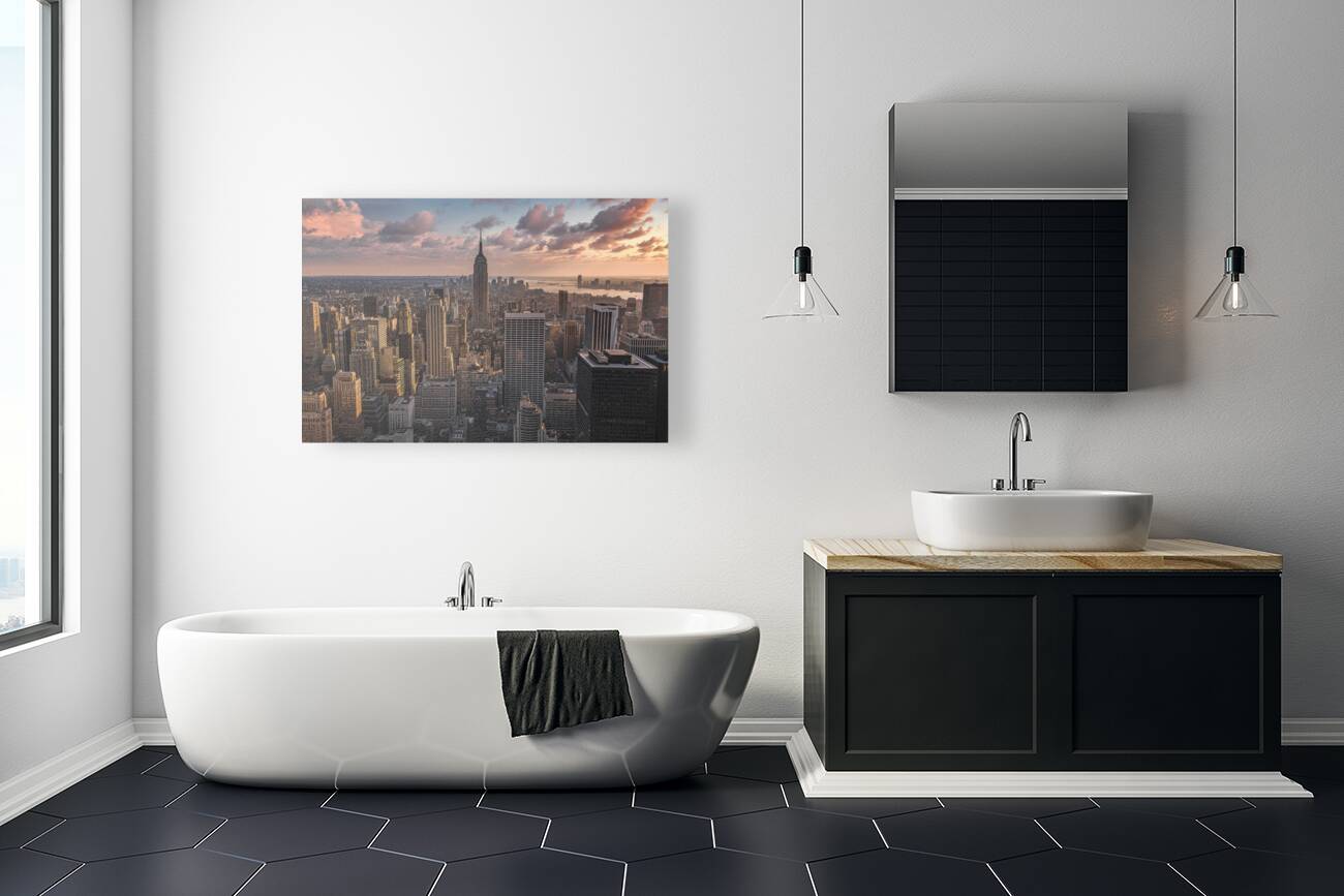 New York Sunset Reproduction