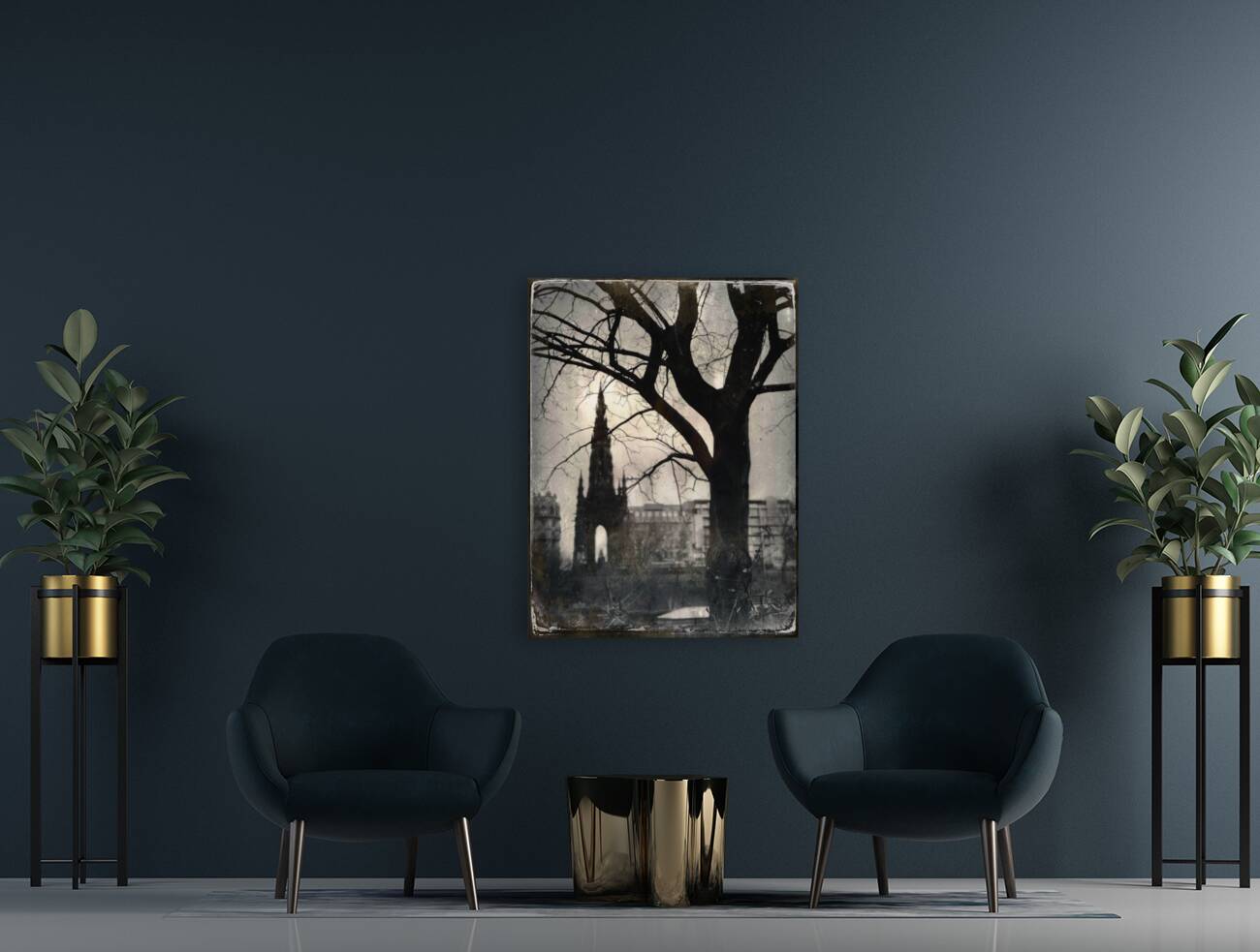 Scott Monument Silhouette Reproduction