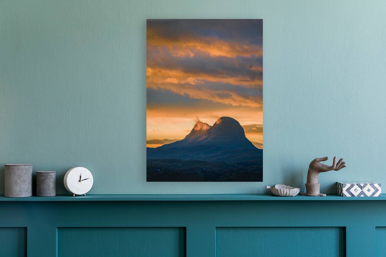 Last Light on Suilven Reproduction