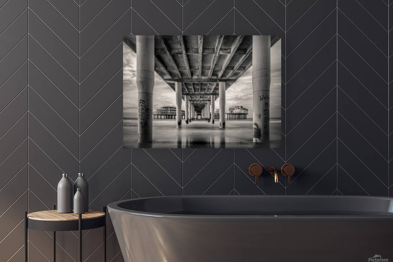 Beneath Scheveningen Pier Reproduction