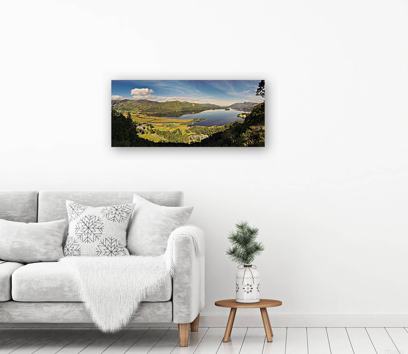 Derwentwater Panorama Reproduction