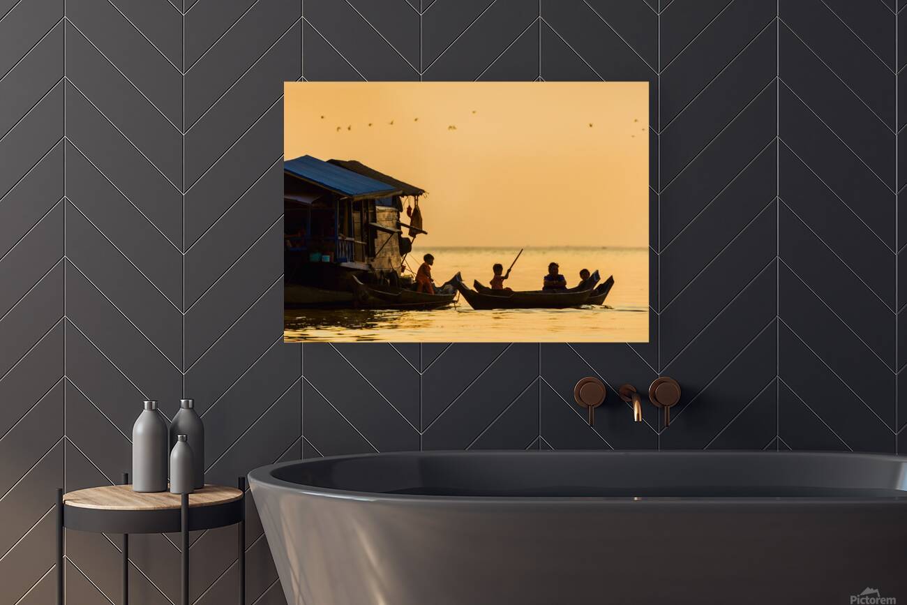 Life in the Floating Village Reproduction