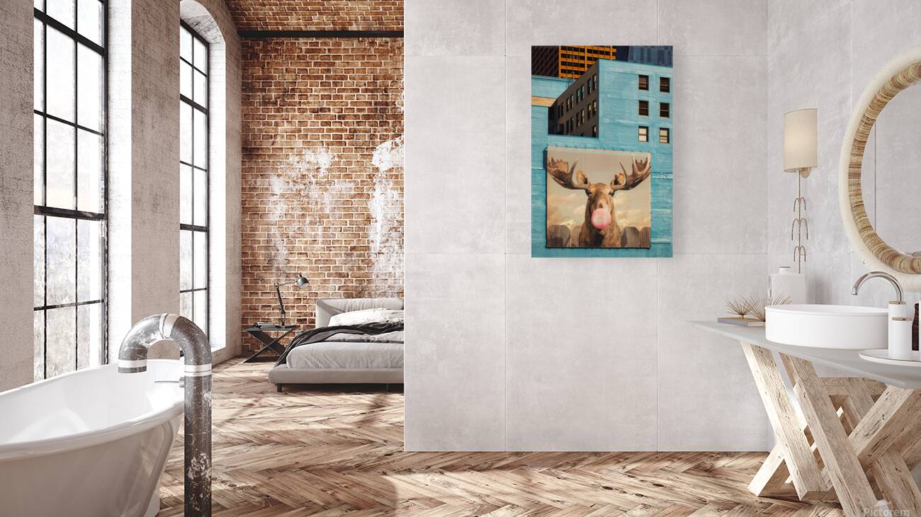 Chicago Bubblegum Moose Reproduction