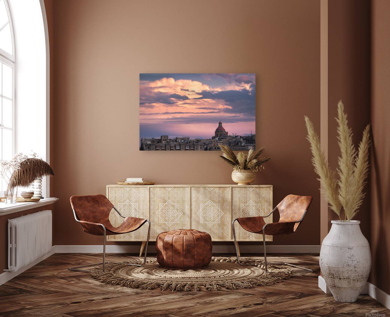 Last Light Over Valletta Reproduction