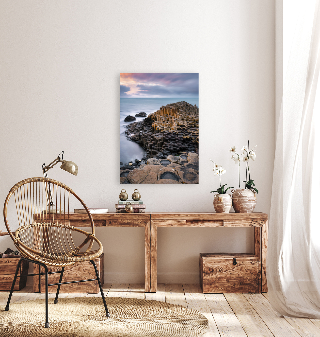 Giants Causeway Sunset Reproduction