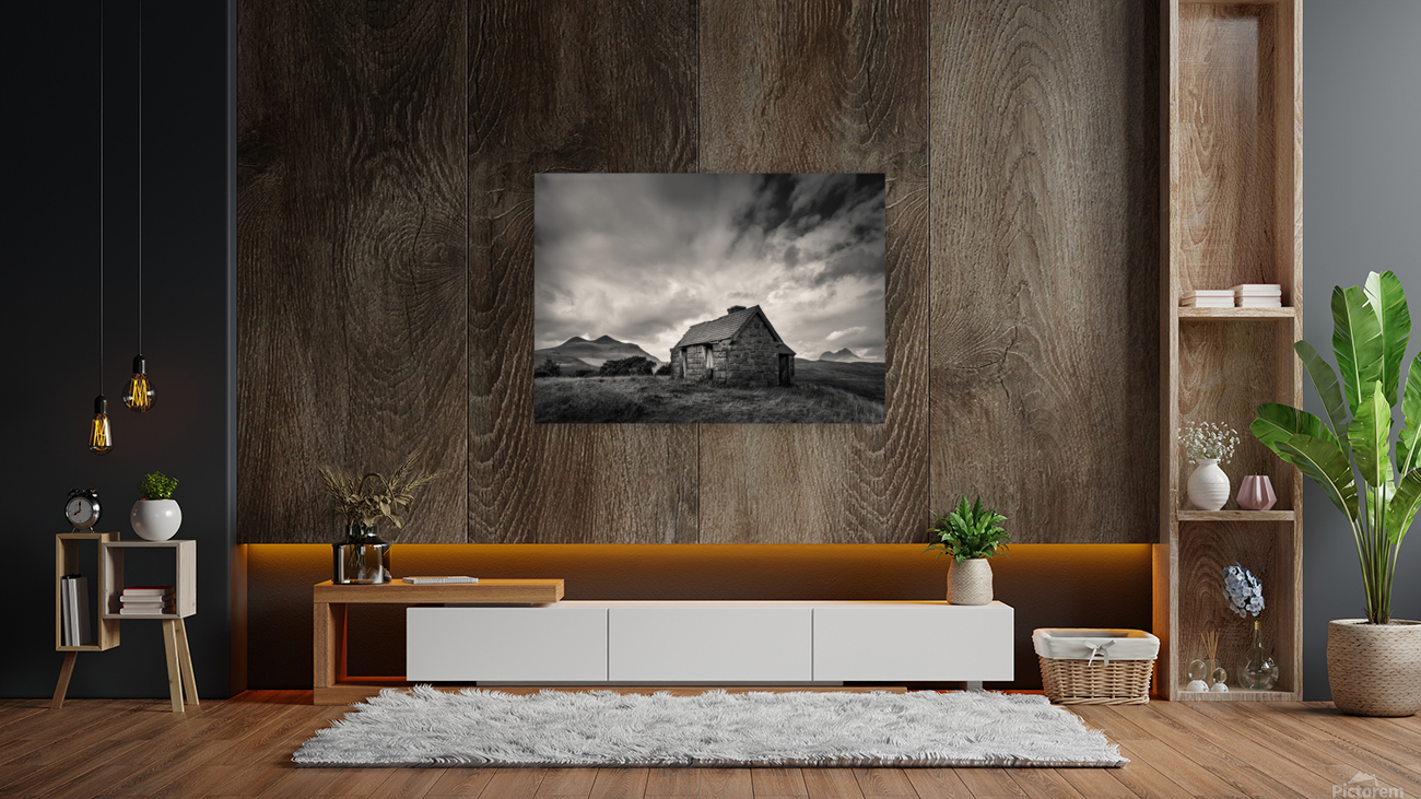 Bothy and Mountains Reproduction