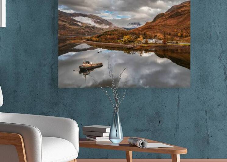 Autumn Tranquility on Loch Duich by Dave Bowman