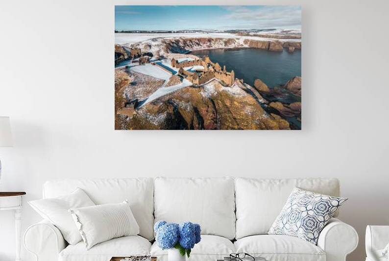 Dunnottar Winter View by Dave Bowman