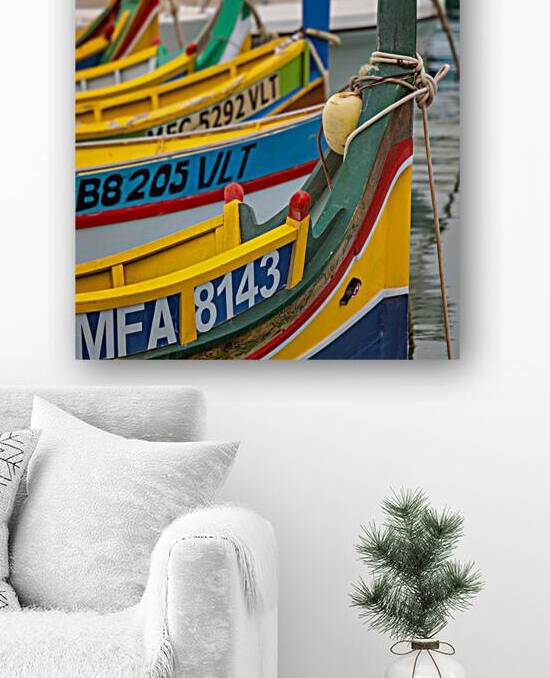 Maltese Luzzu Boats by Dave Bowman