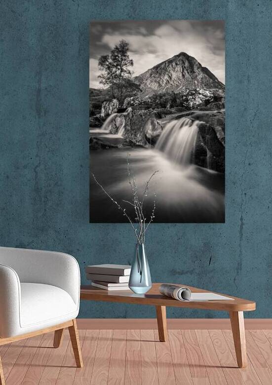 Buachaille Etive Mor Waterfall by Dave Bowman