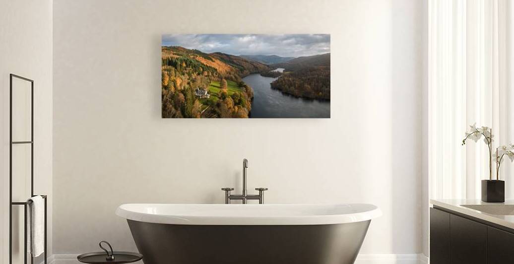 Loch Tummel in Autumn by Dave Bowman