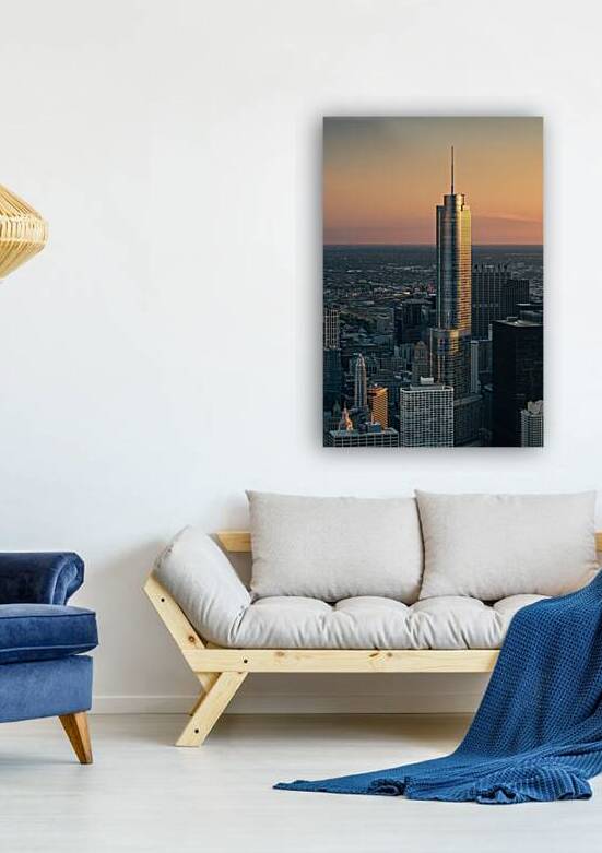 Trump Tower Chicago Sunset by Dave Bowman