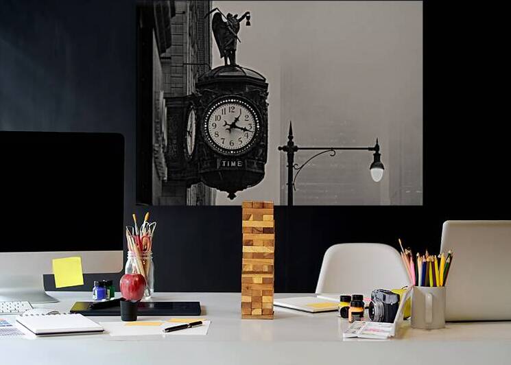 Father Time Clock Chicago by Dave Bowman