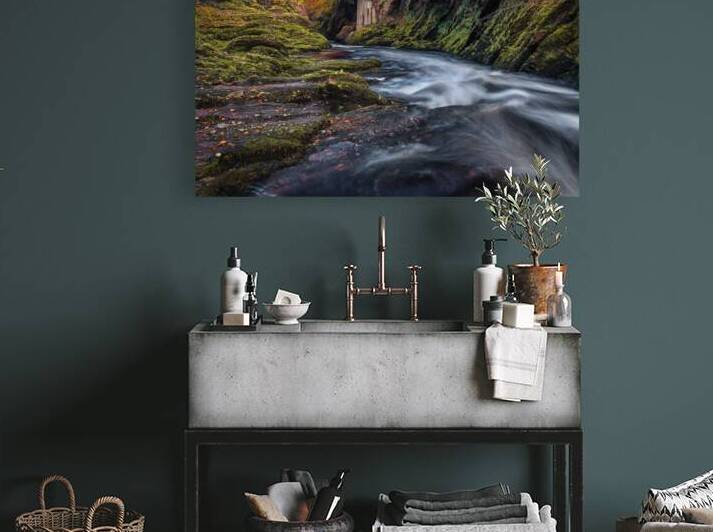 Autumn at Gannochy Bridge by Dave Bowman