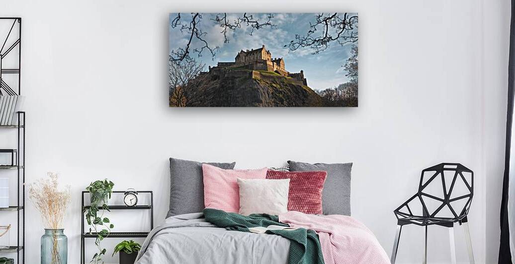 Edinburgh Castle from Princess St Gardens by Dave Bowman