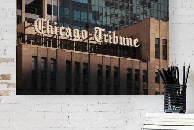 Chicago Tribune Sign by Dave Bowman