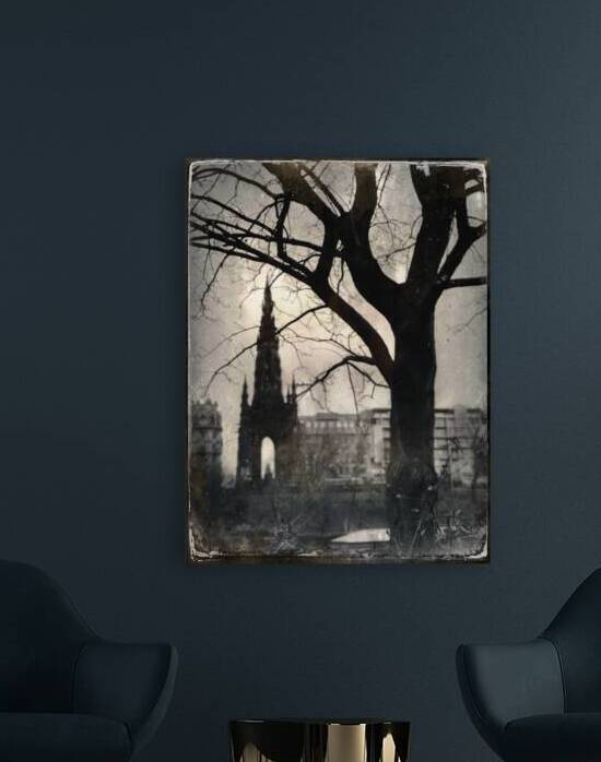 Scott Monument Silhouette by Dave Bowman