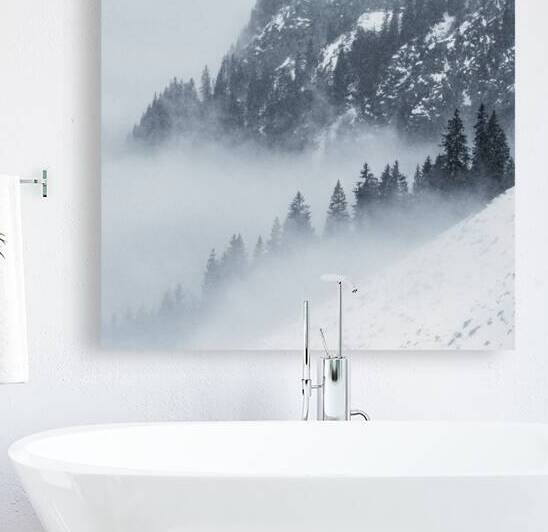 Snowy Day in the Alps by Dave Bowman