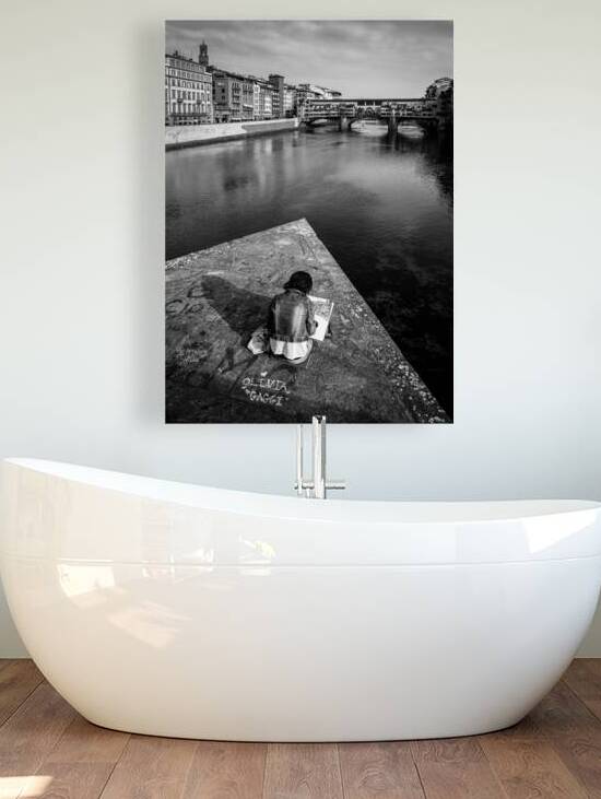 Sketching the Ponte Vecchio by Dave Bowman