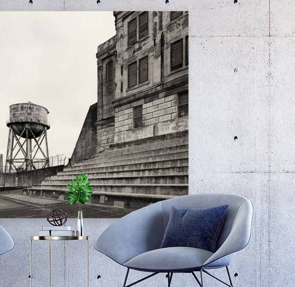 Alcatraz Recreation Yard by Dave Bowman