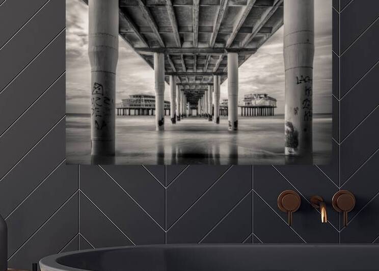 Beneath Scheveningen Pier by Dave Bowman