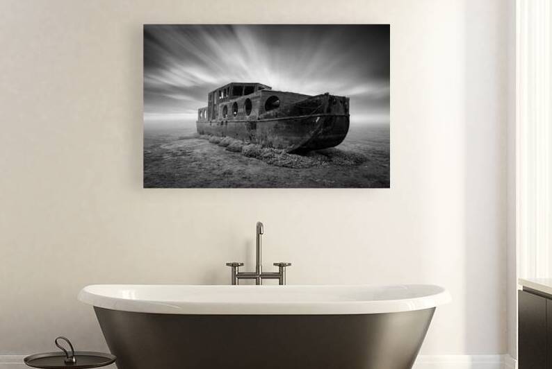 Blakeney Boat Wreck by Dave Bowman