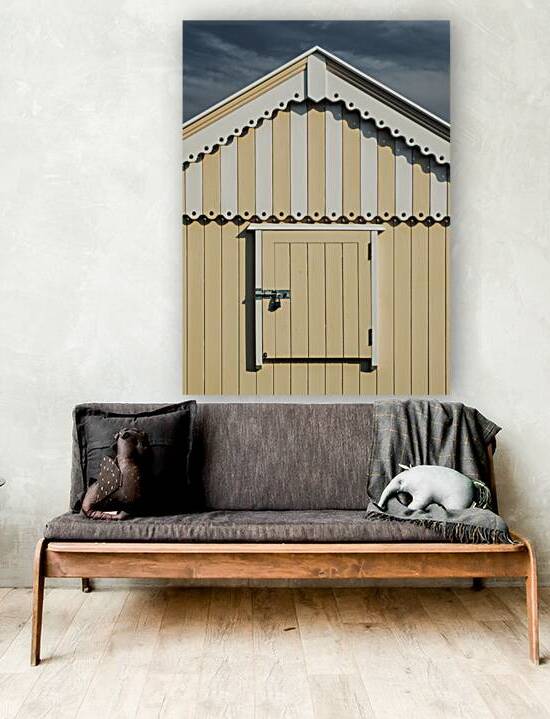 Yellow Beach Hut by Dave Bowman