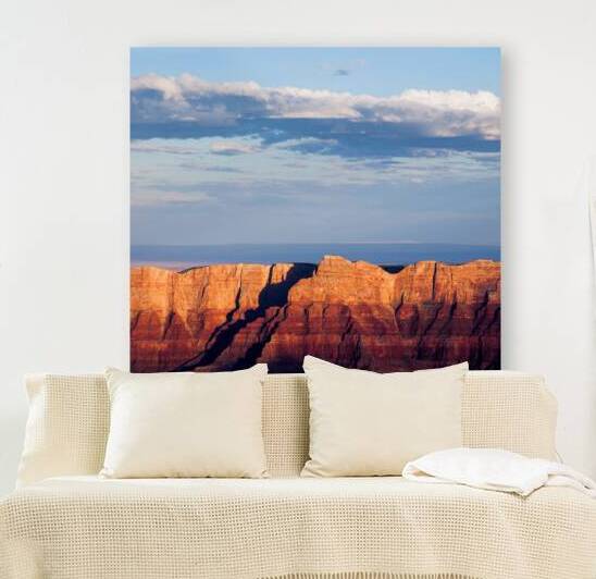 North Rim at Sunset by Dave Bowman