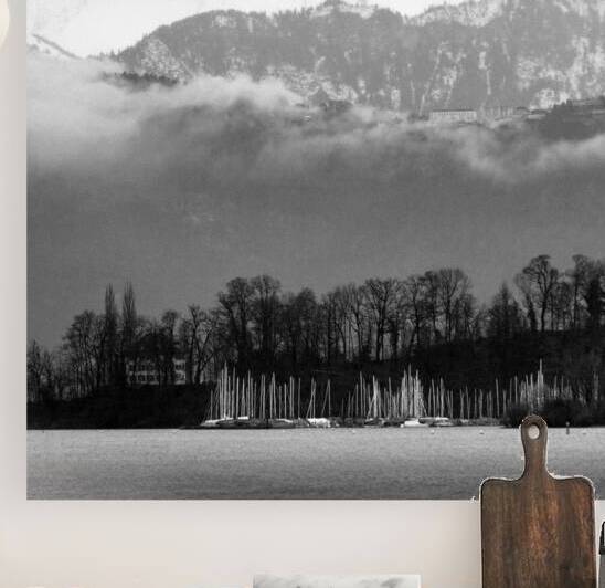 Lake Lucerne Boats by Dave Bowman