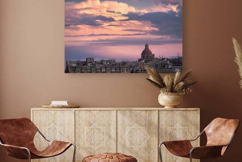 Last Light Over Valletta by Dave Bowman