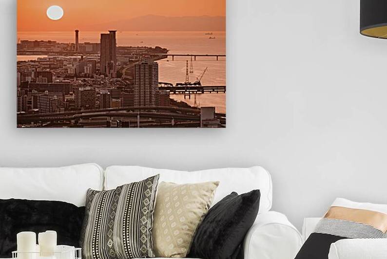 Osaka Bay Sunset by Dave Bowman