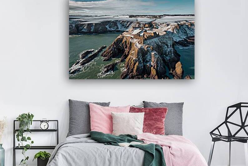 Winter at Dunnottar Castle by Dave Bowman