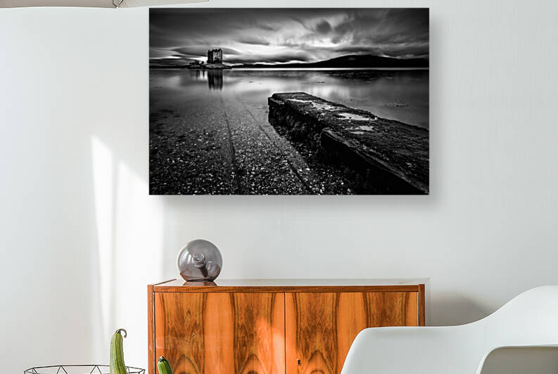 Jetty to Castle Stalker by Dave Bowman