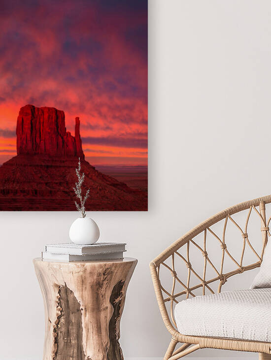 Last Light in Monument Valley by Dave Bowman