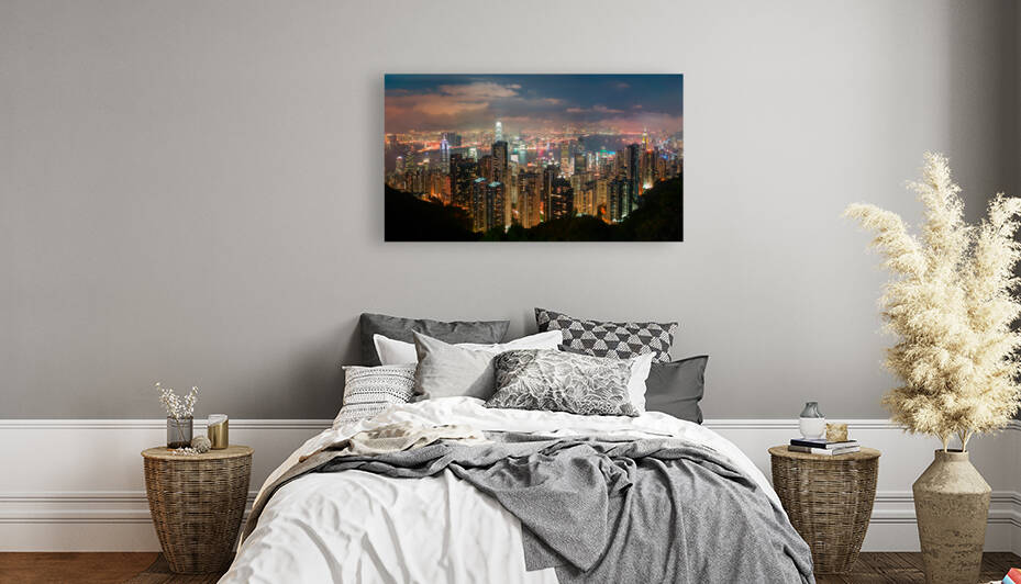 Hong Kong at Night by Dave Bowman