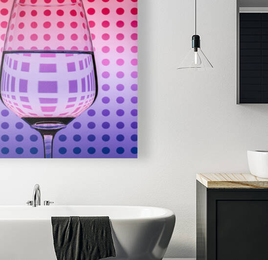 Circles and Squares Glass by Dave Bowman