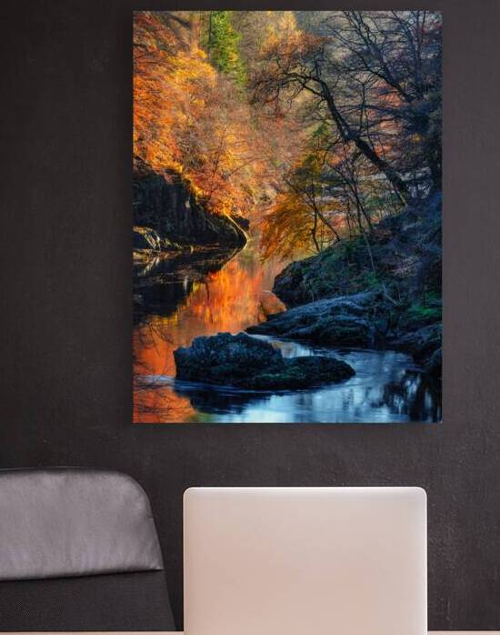 Autumn on River Garry by Dave Bowman